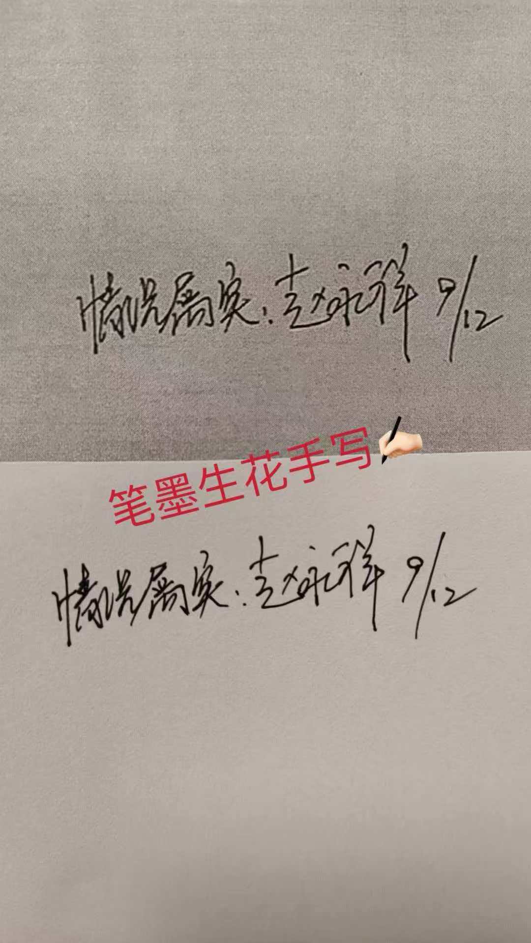 模仿笔迹 现场临摹案例展示